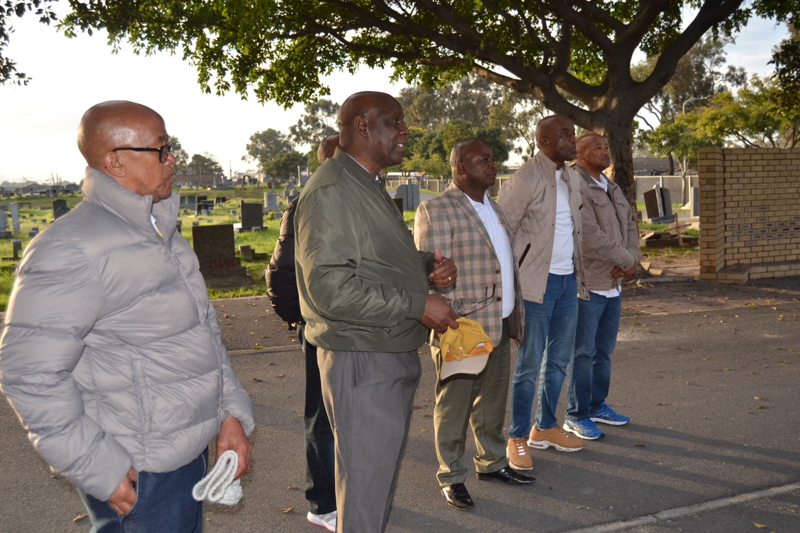 Dedicating the Gugulethu Memorial Monument